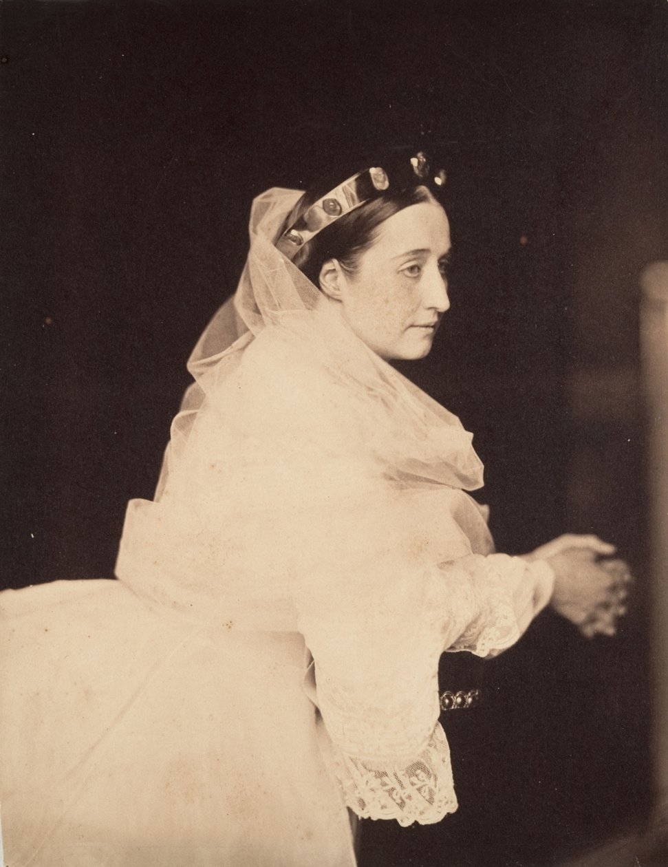 La emperatriz Eugenia en oración de Gustave Le Gray