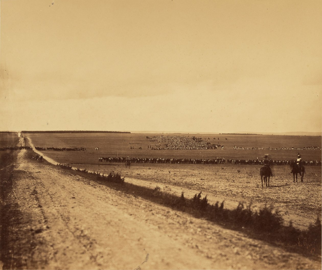 [Maniobras, Camp de Chalons]. de Gustave Le Gray