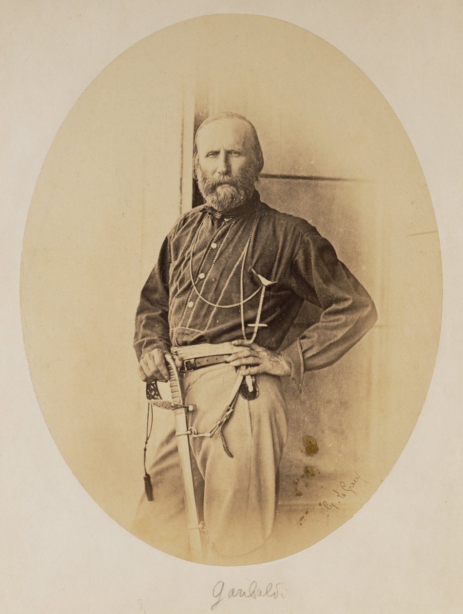 Retrato de Giuseppe Garibaldi de Gustave Le Gray