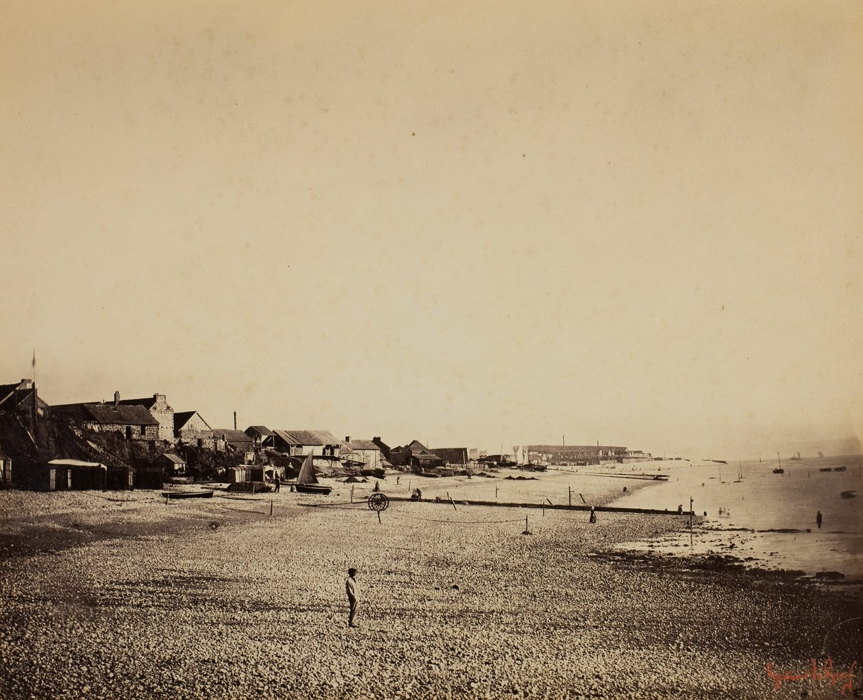 La playa en Sainte-Adresse de Gustave Le Gray