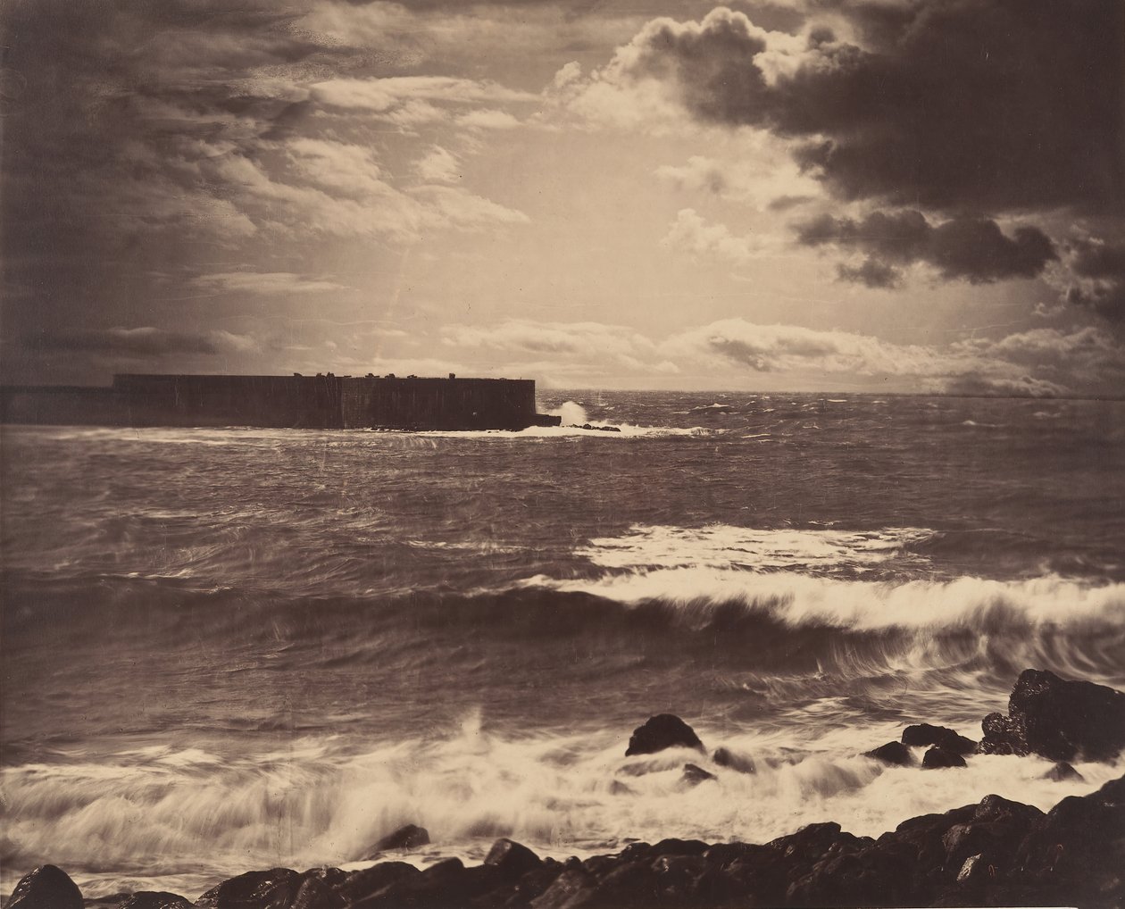 [La Gran Ola, Sète], 1857 de Gustave Le Gray