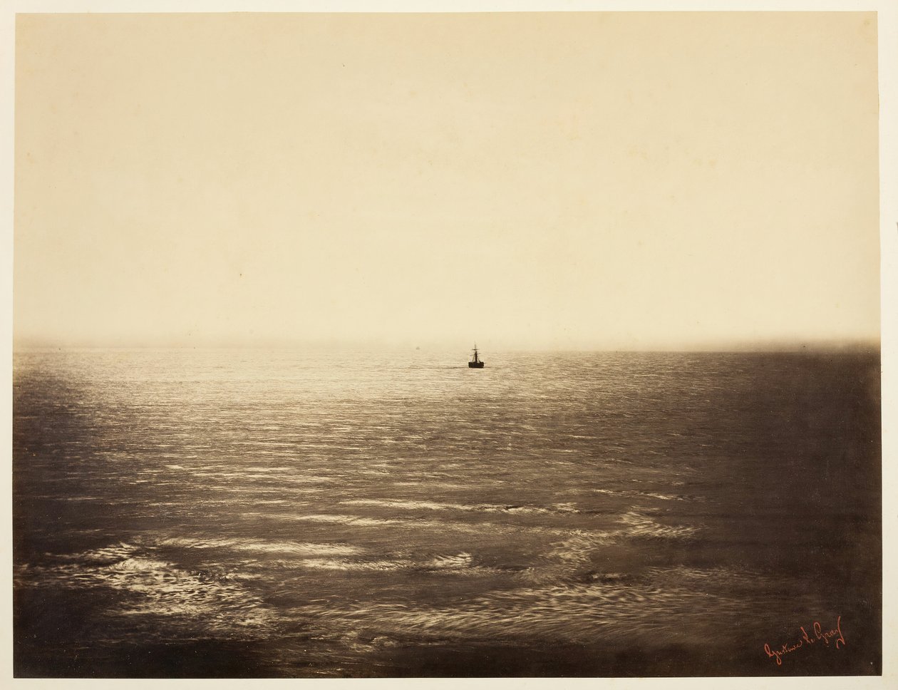 El barco de vapor, 1856 de Gustave Le Gray