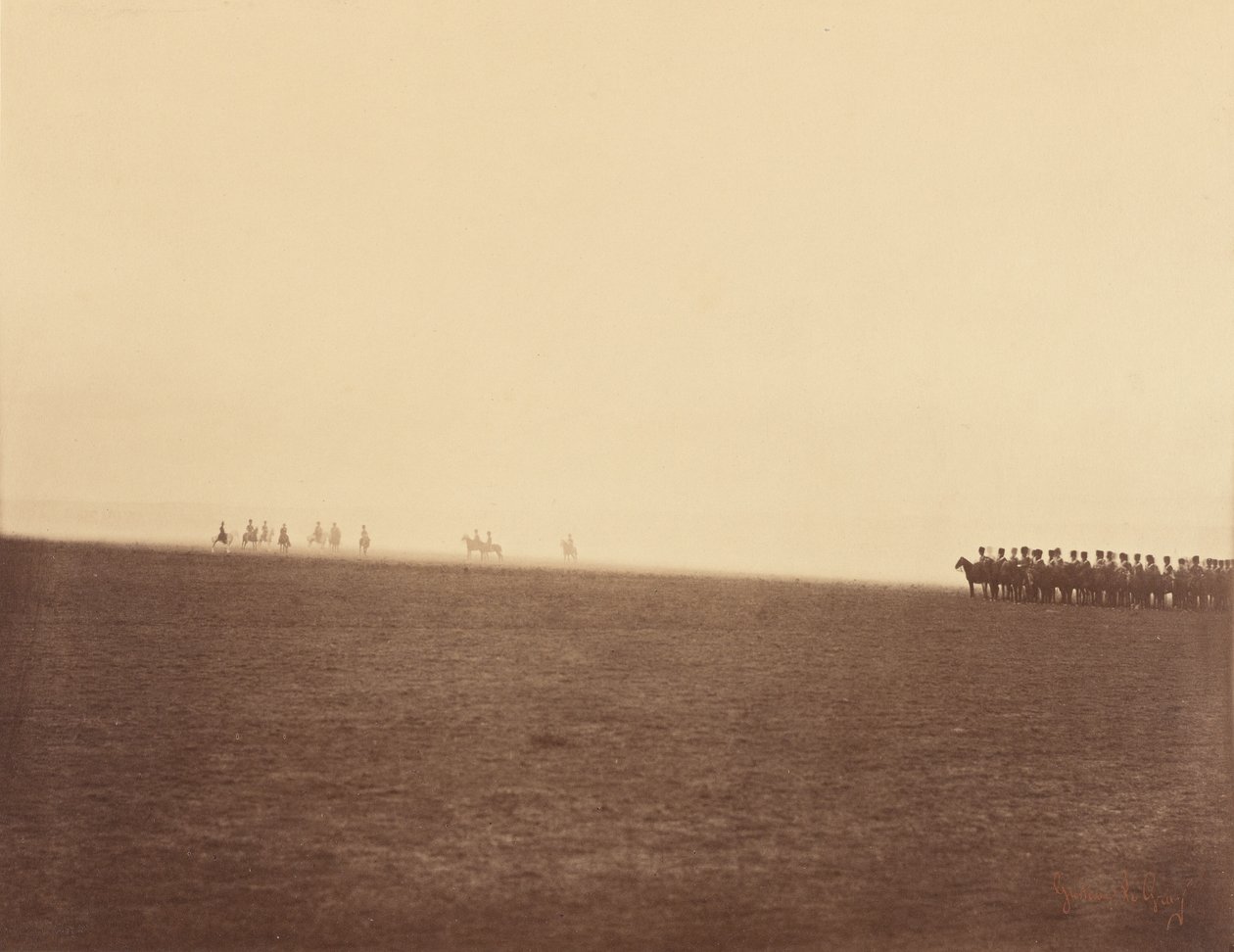 [Tropas en el horizonte] de Gustave Le Gray