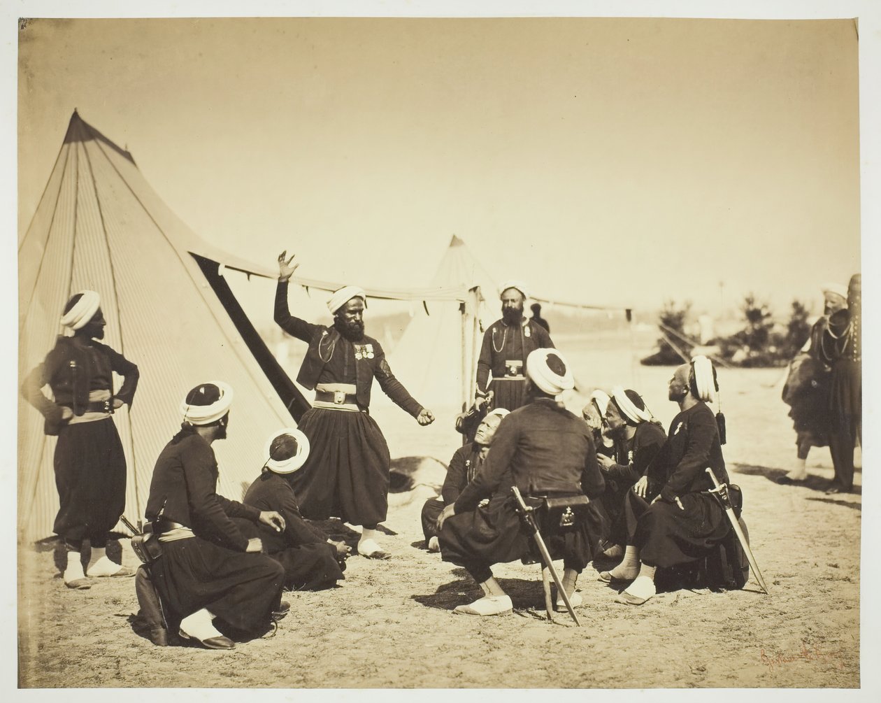 Narrador Zouave (Le recit) de Gustave Le Gray