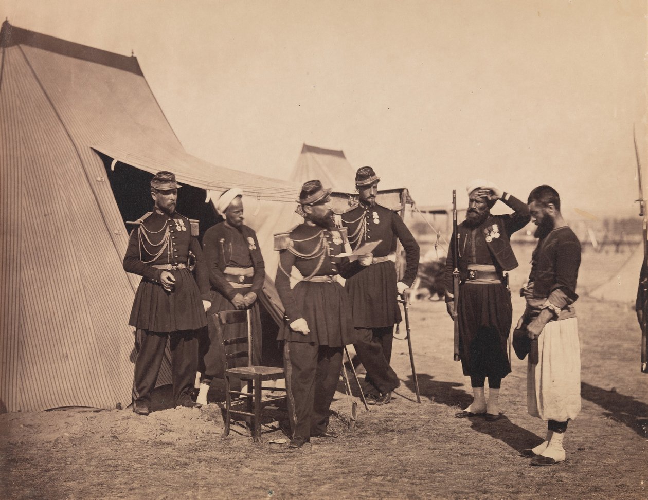 [Zuavos, Camp de Châlons] de Gustave Le Gray