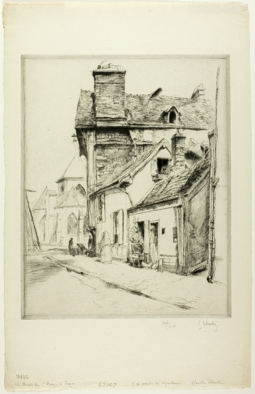 El ábside de San Remy de Troyes de Gustave Leheutre