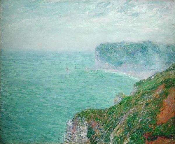 Los acantilados en Fecamp de Gustave Loiseau