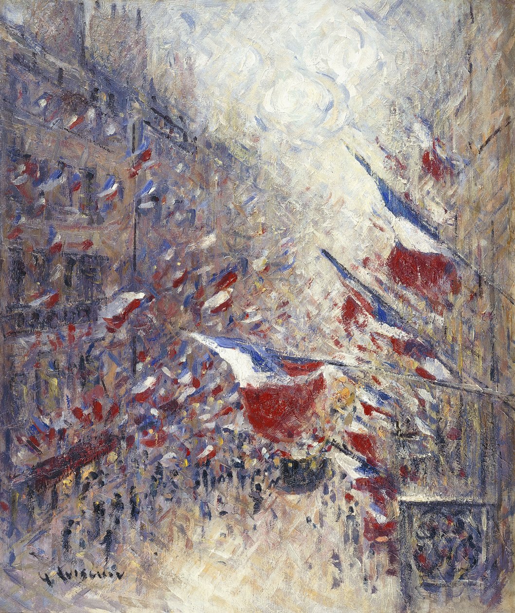 El Catorce de Julio en París de Gustave Loiseau