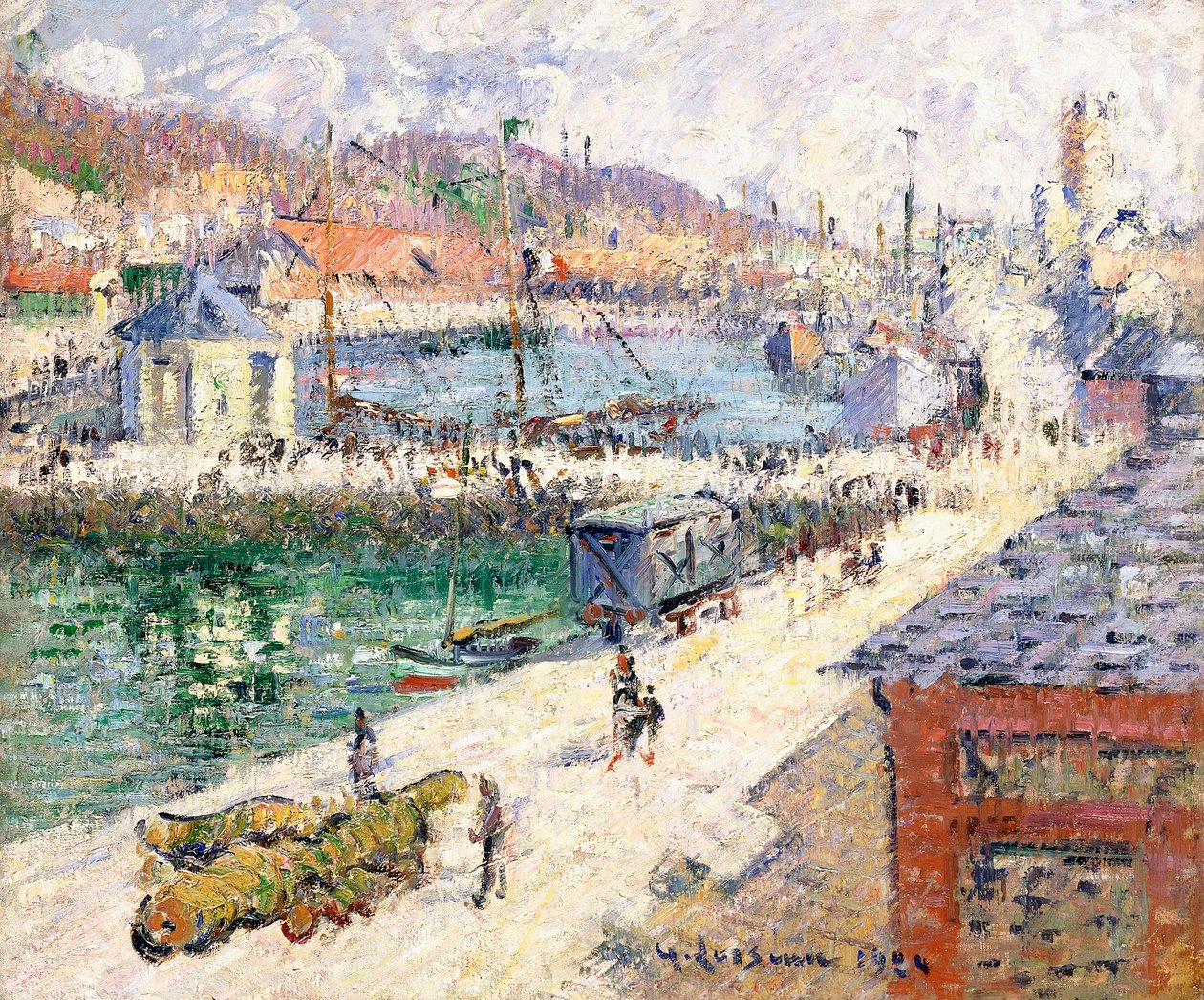 El puerto de Fecamp de Gustave Loiseau