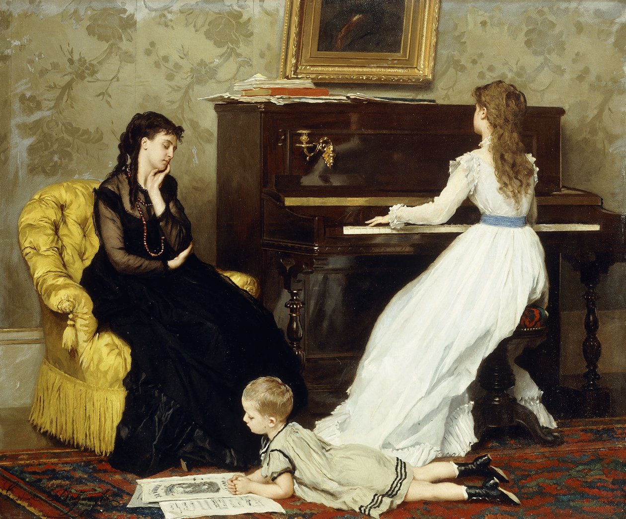 Practicando de Gustave Léonard de Jonghe