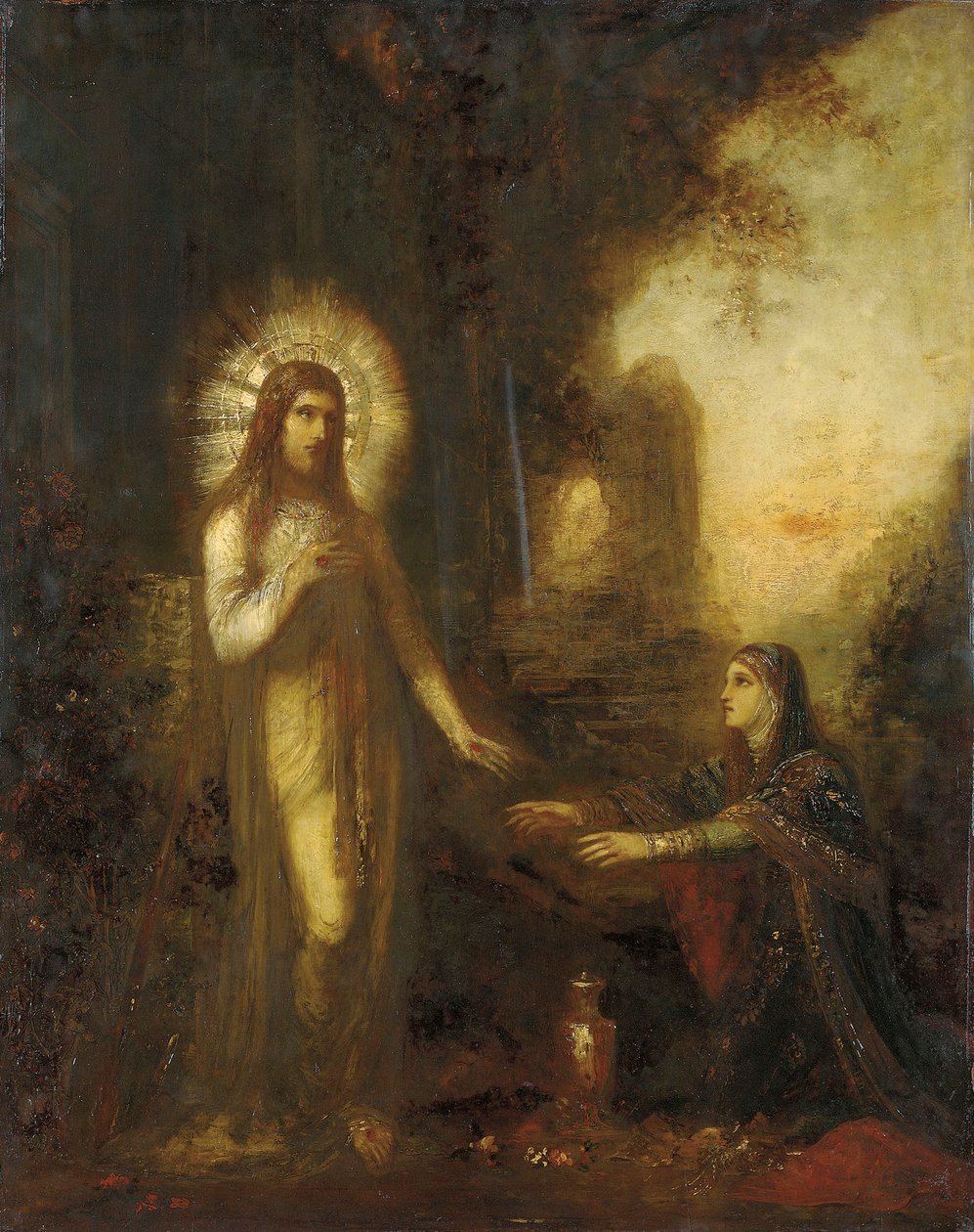 Cristo y María Magdalena de Gustave Moreau