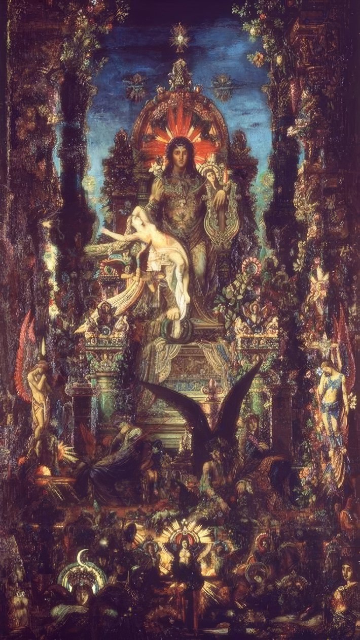 Júpiter y Semele de Gustave Moreau
