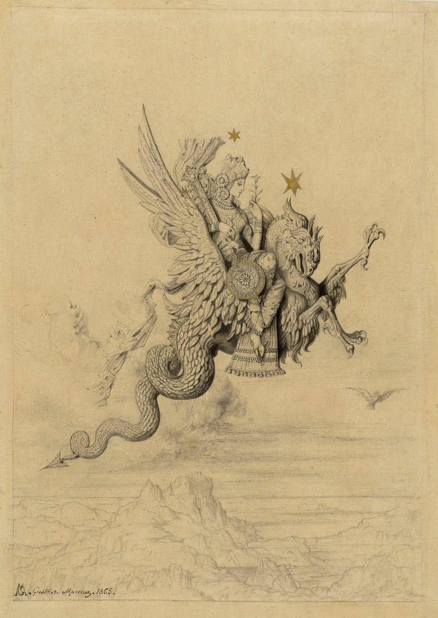 La Peri (Tema mitológico) de Gustave Moreau