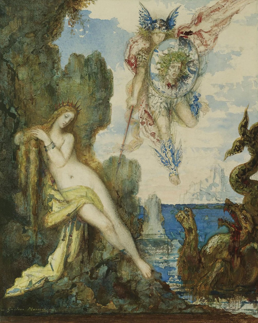 Perseo y Andrómeda, 1882 de Gustave Moreau
