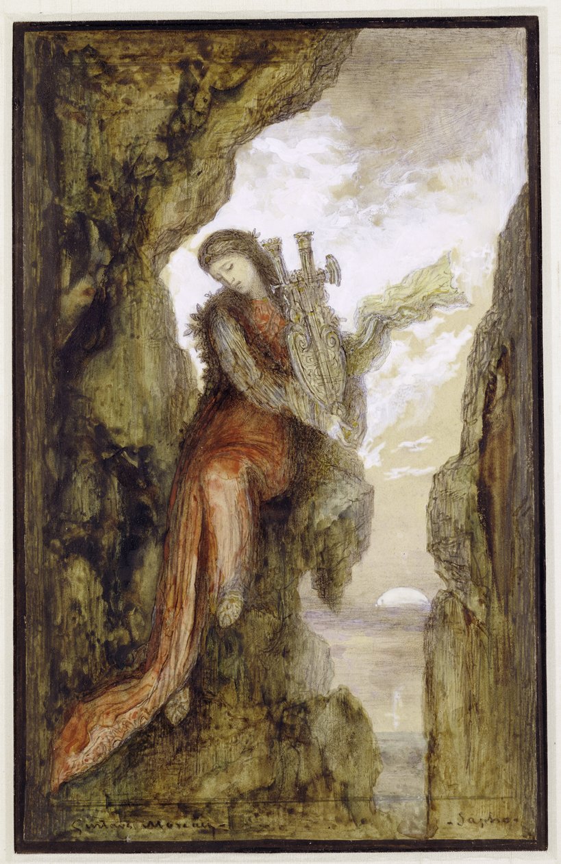 Safo en el acantilado de Gustave Moreau