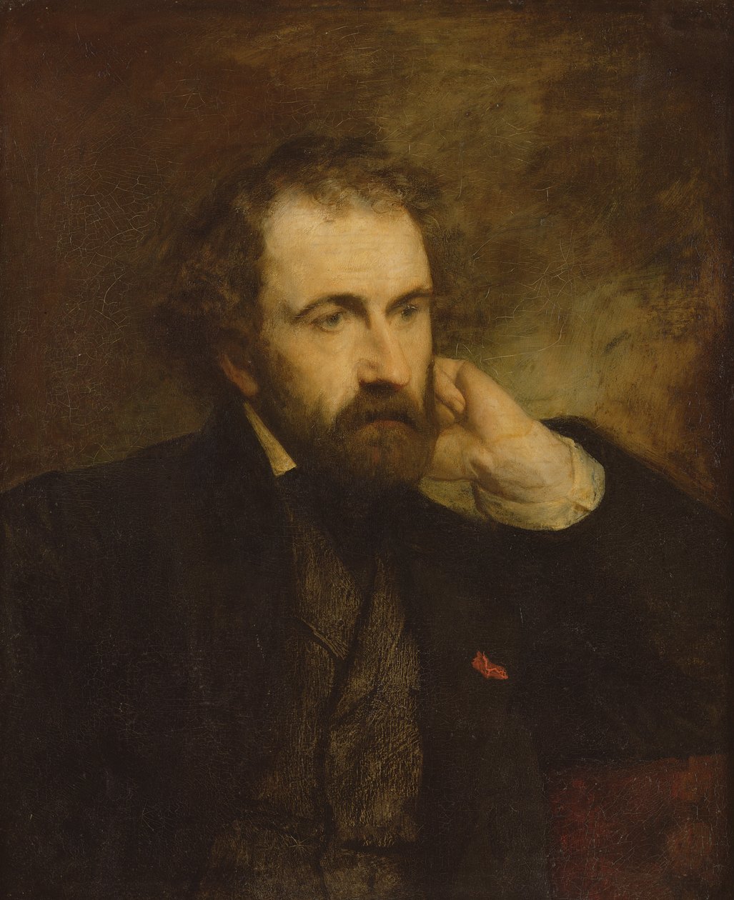 Retrato de Paul Chenavard (1807-95) de Gustave Ricard