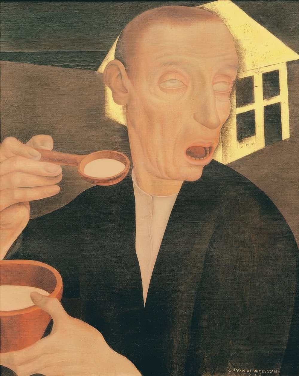 El ciego con la papilla de Gustave Van de Woestyne