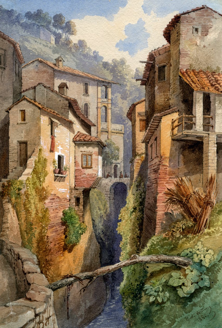 Lucca, Toscana, Italia, 1850 de Gustavo Witting