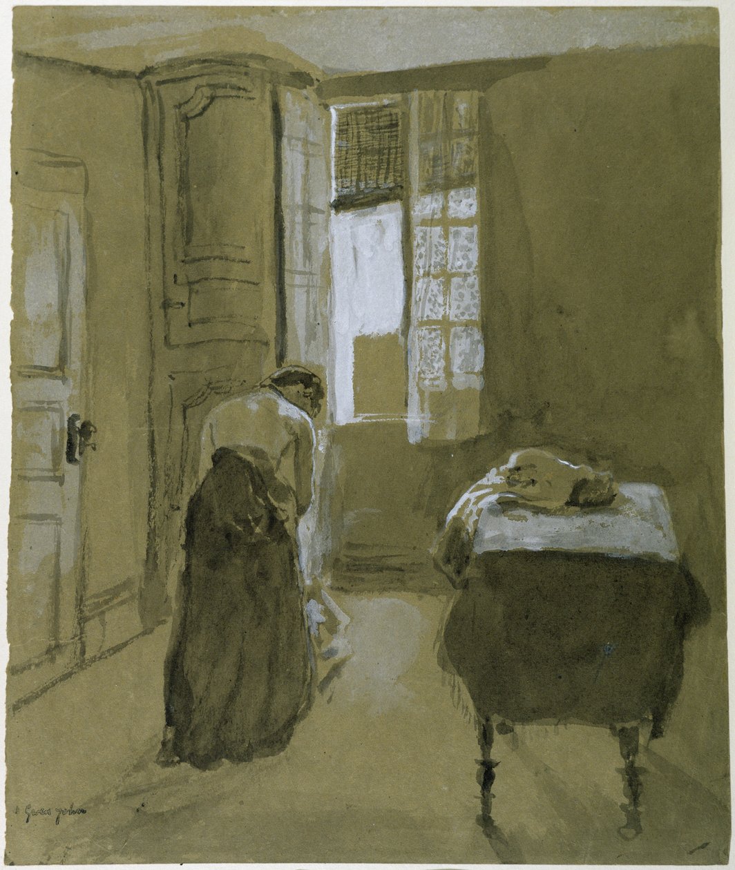 Mujer vistiéndose, c.1907 de Gwen John