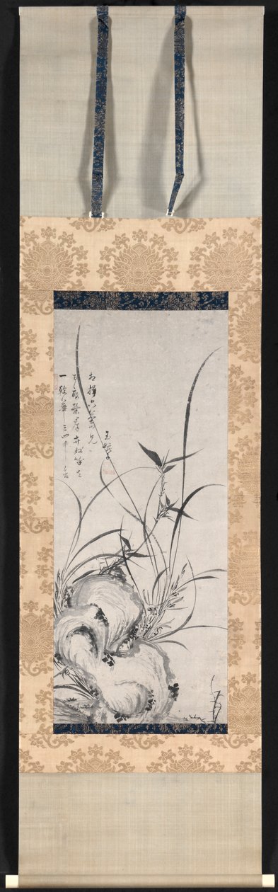 Rock, Bamboo, and Orchids de Gyokuen Bonpō