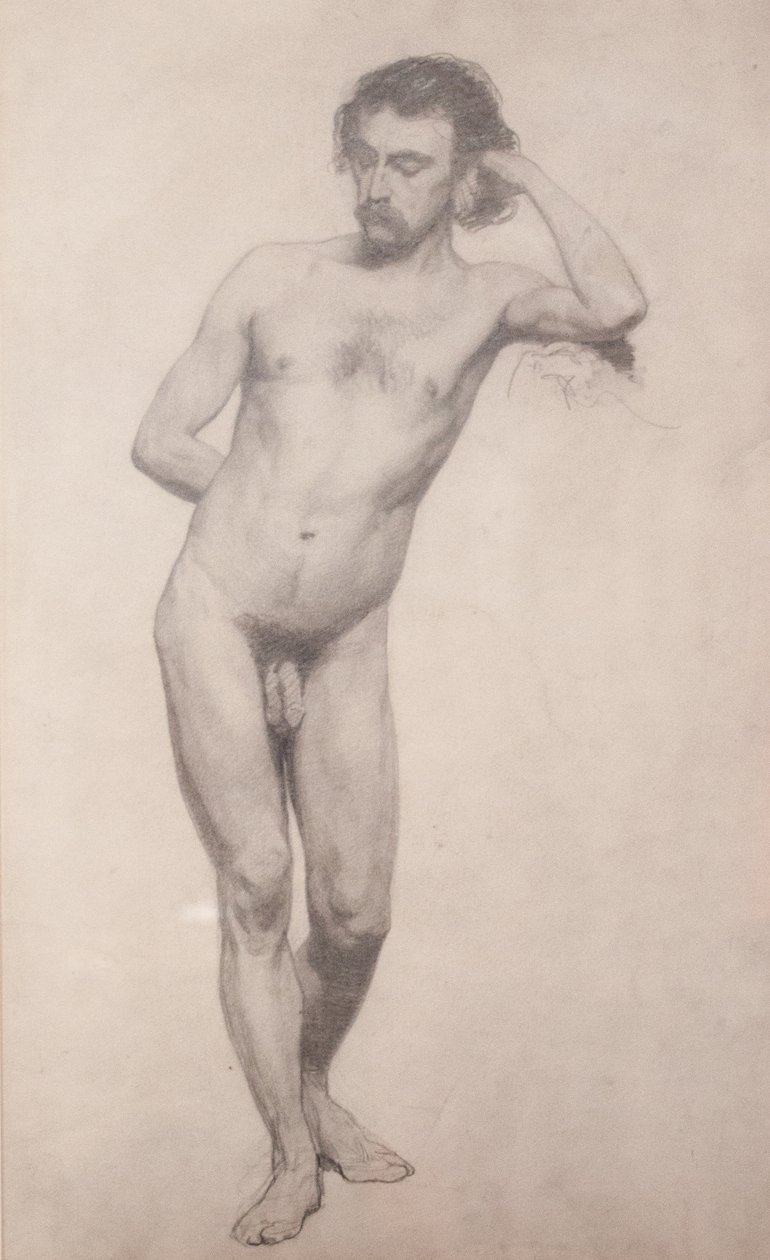 Estudio de desnudo masculino de Gyula Benczúr