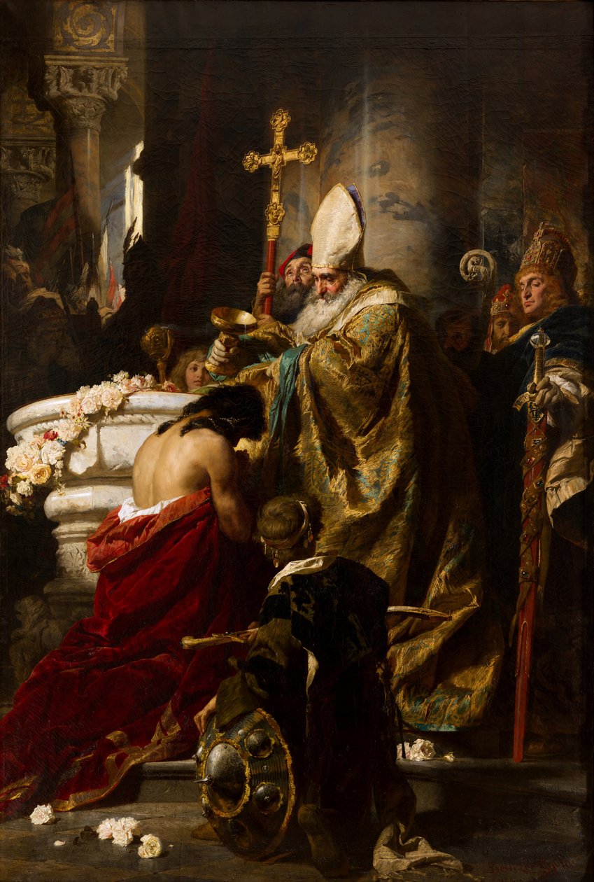 El bautismo de Vajk de Gyula Benczúr