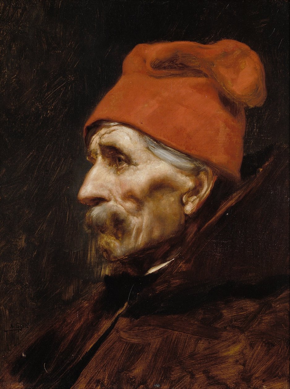 Viejo con fez rojo de Gyzis Nikolaos