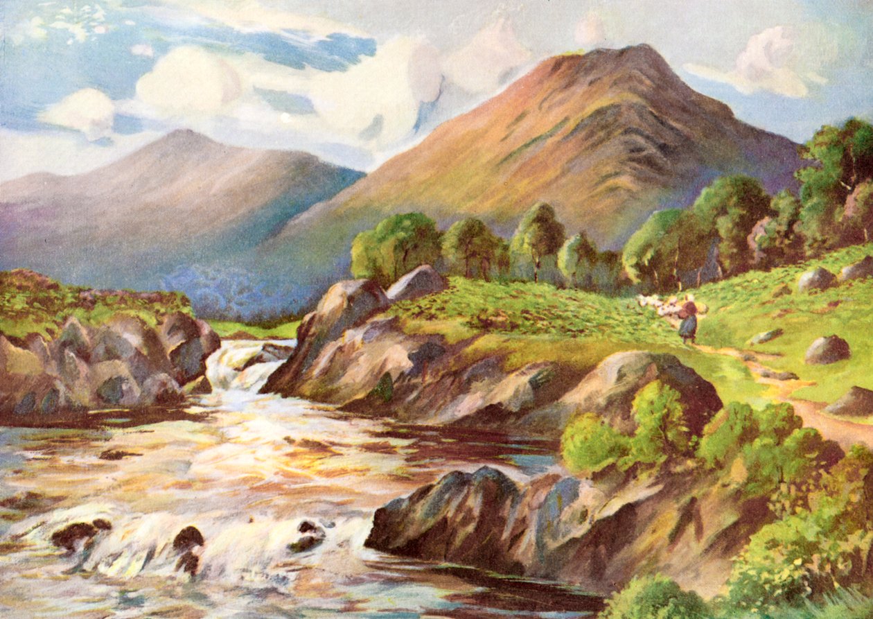 En el río Conan, Ross-Shire, 1924-1926 de HC Begg