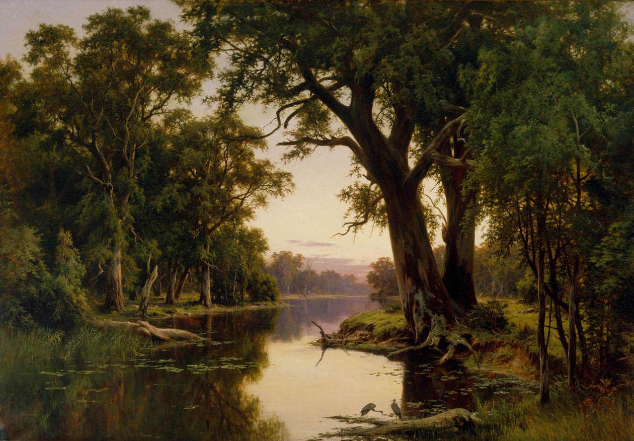 Un billabong del Goulburn, Victoria de H J. Johnstone