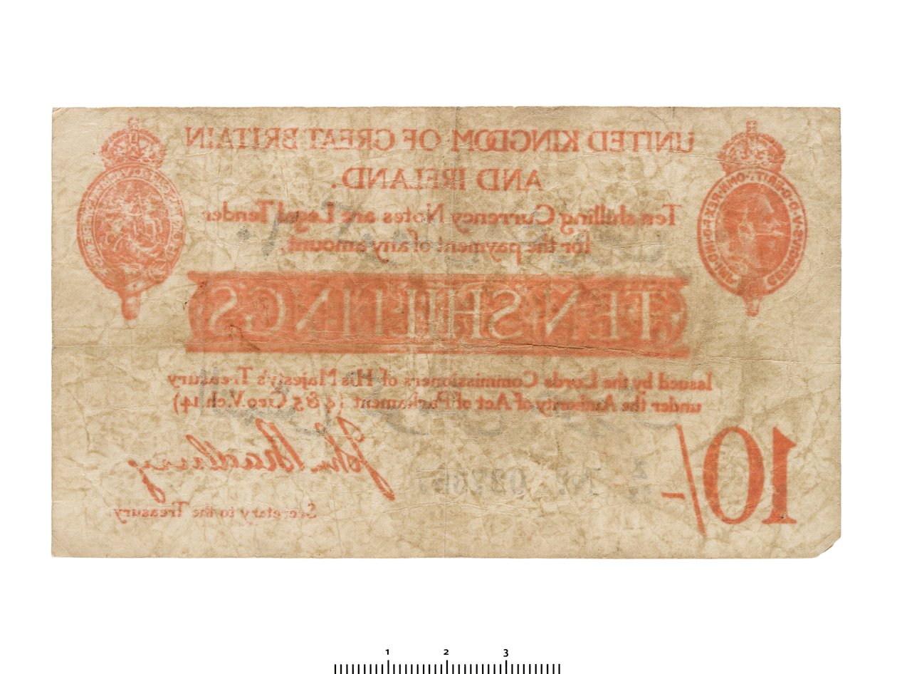 Billete del Reino Unido de HM Treasury
