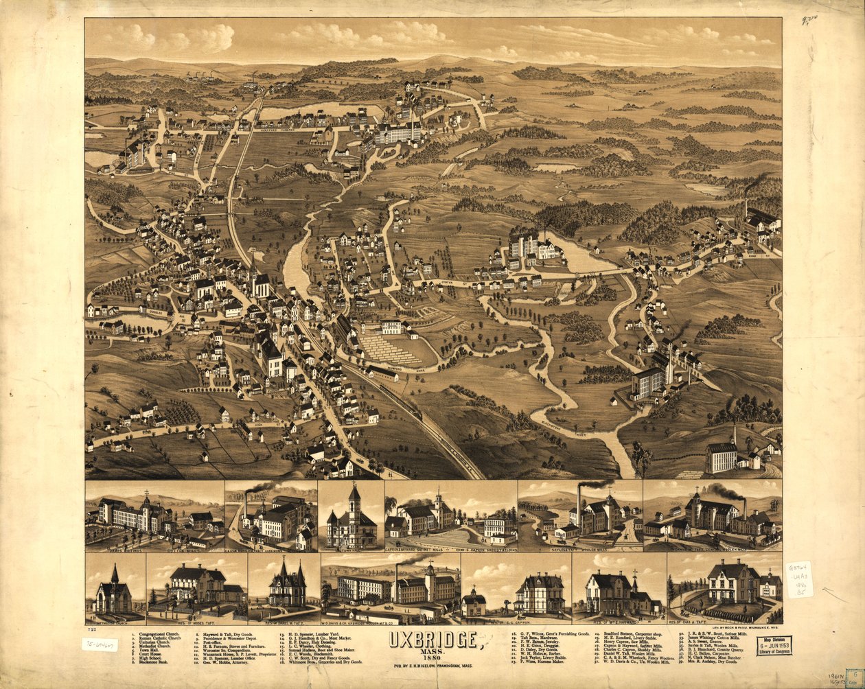 Uxbridge, Mass. 1880. de H. Beck and Pauli Bigelow