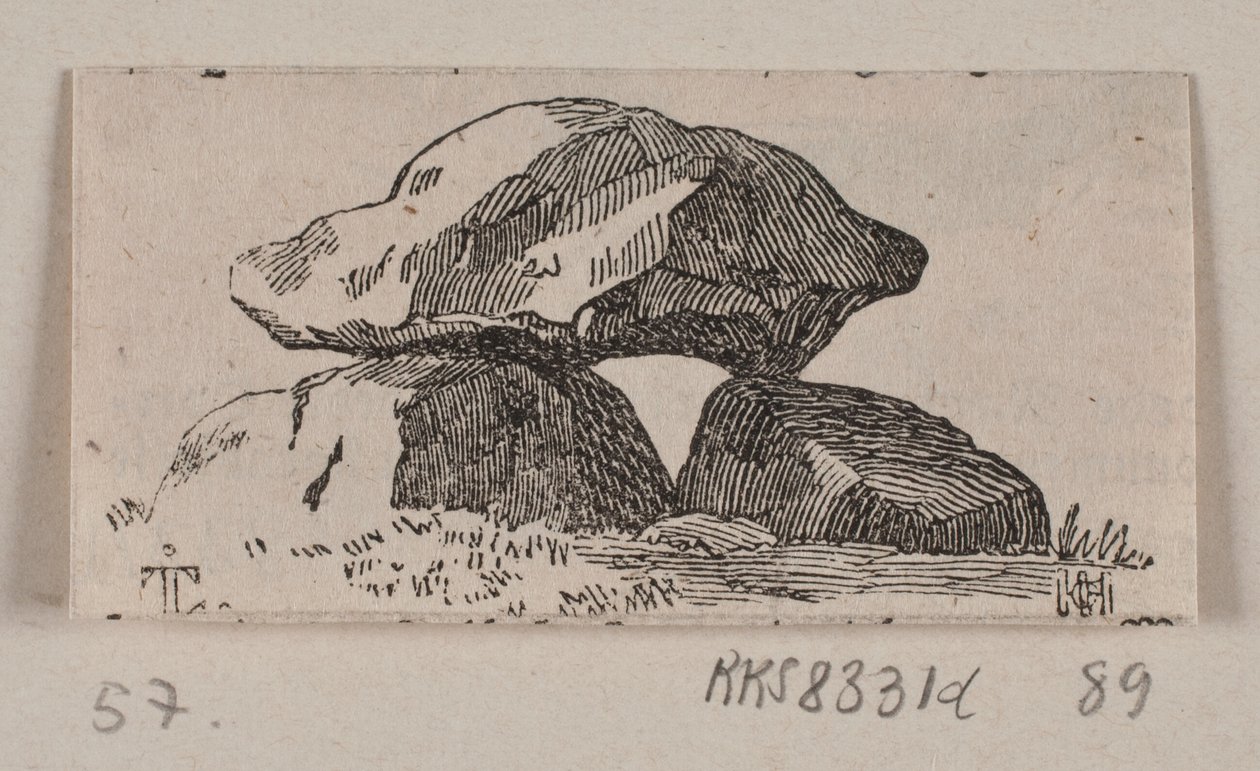 Ilustración para "Monumentos de piedra" de H. C. Henneberg