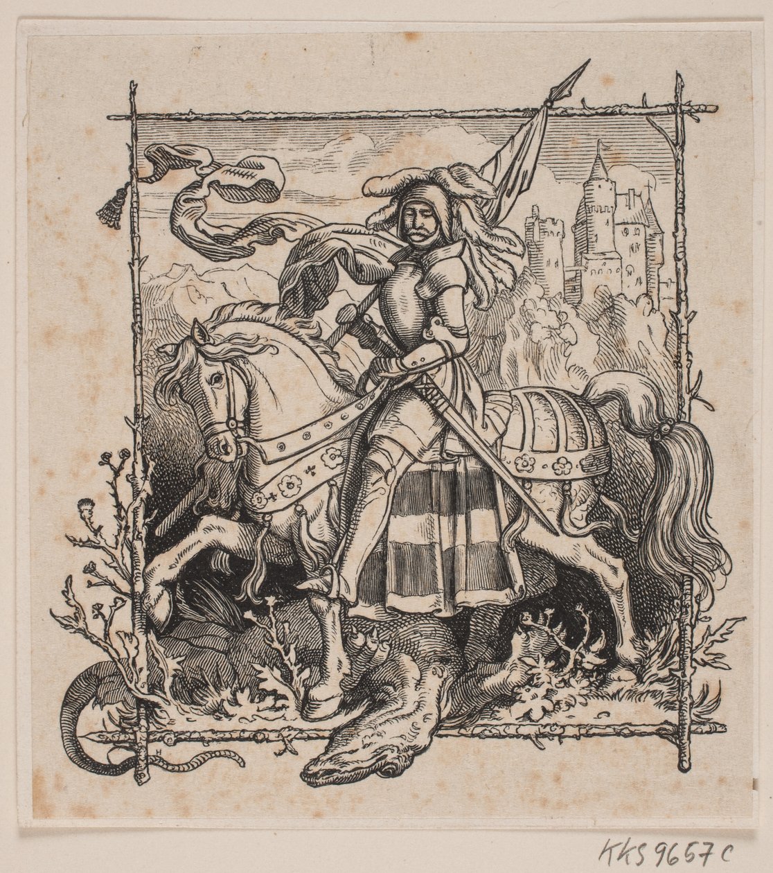 San Jorge y el dragón de H. C. Henneberg