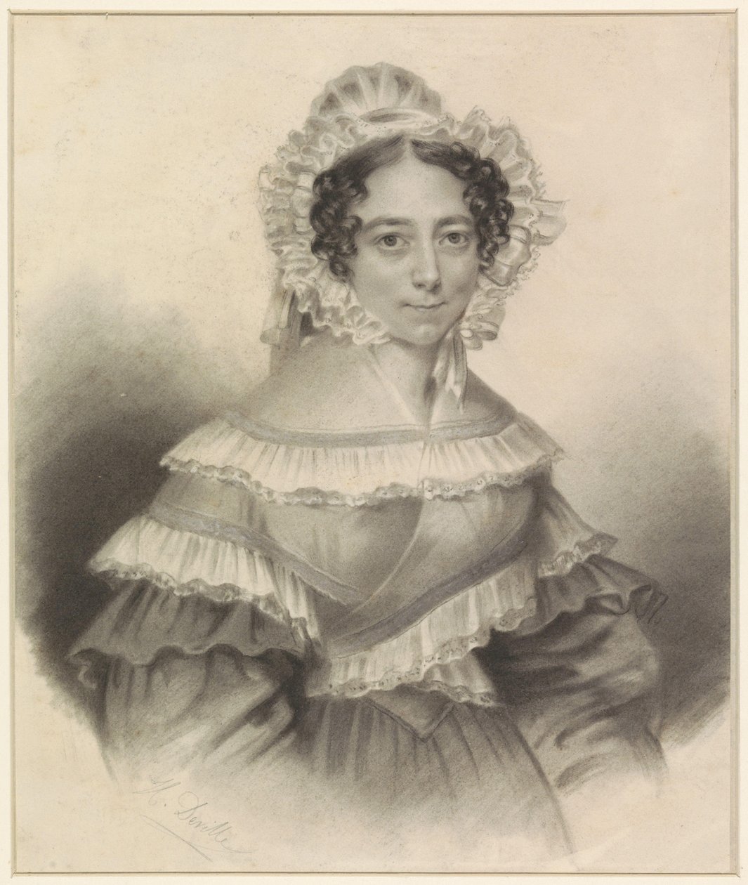 Retrato de una dama de H. Deville