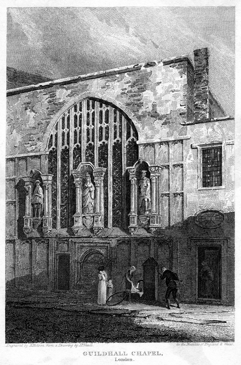 Capilla de Guildhall, Ciudad de Londres, 1815 de H. Hobson