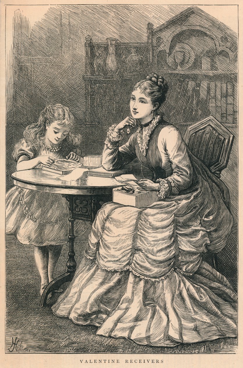 Receptores de San Valentín, 1875 de H. Johnson