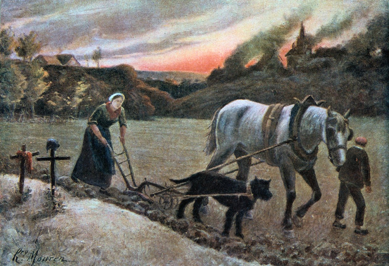 La mujer en los campos, 1915 de H. Mouren