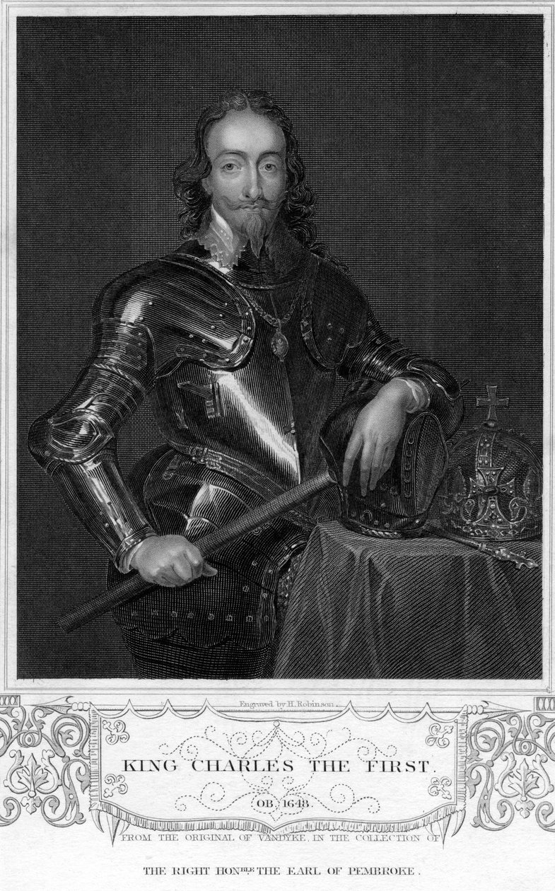 Carlos I de Inglaterra, siglo XIX de H. Robinson