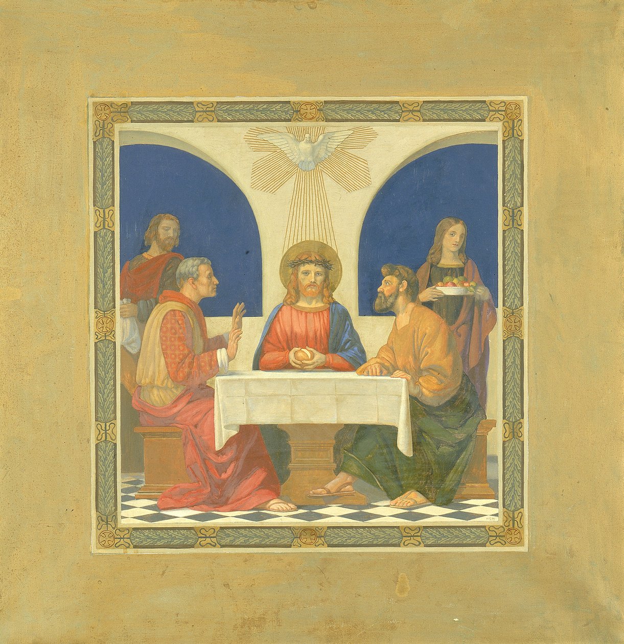 Cena en Emaús, 1915-1925 de H. Siddons Mowbray