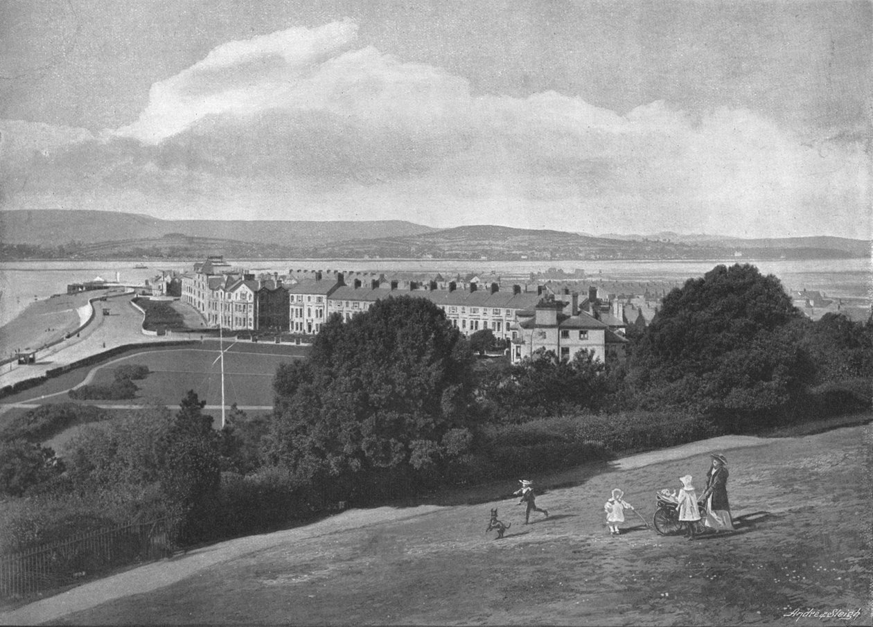 Exmouth desde el Beacon, c1900 de H. T. Cousins