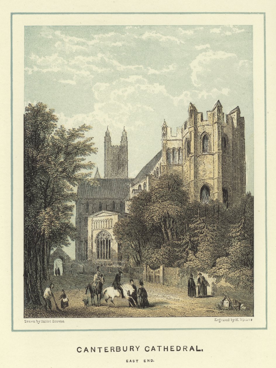 Catedral de Canterbury, extremo este de Hablot Knight Browne