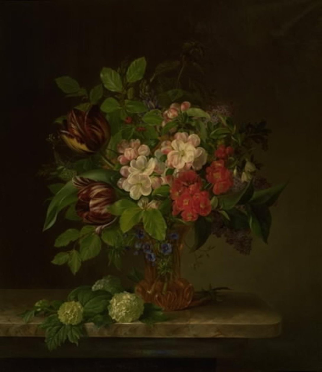 Un vaso con flores de primavera de Hanne Hellesen