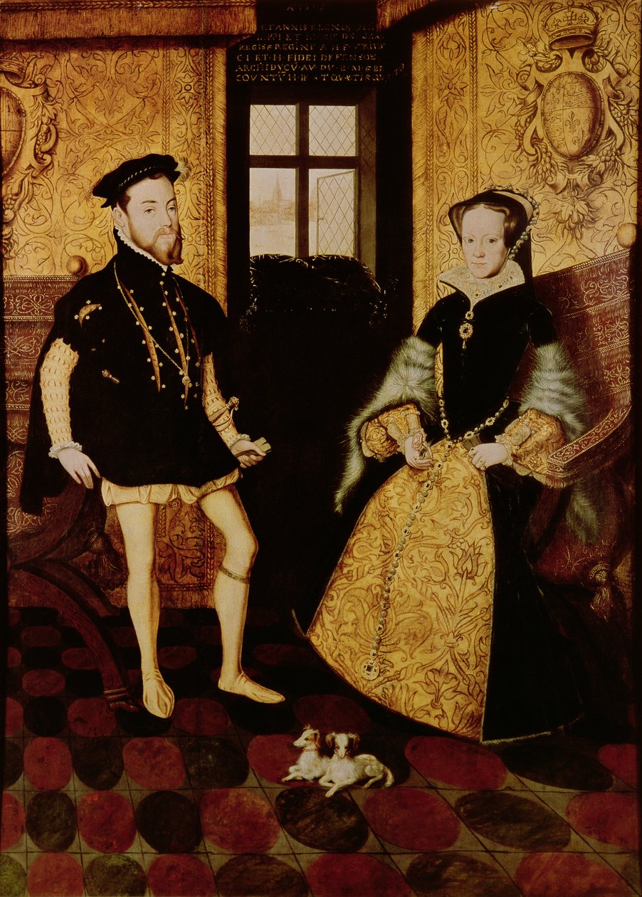 Felipe II y María I, 1558 de Hans Eworth