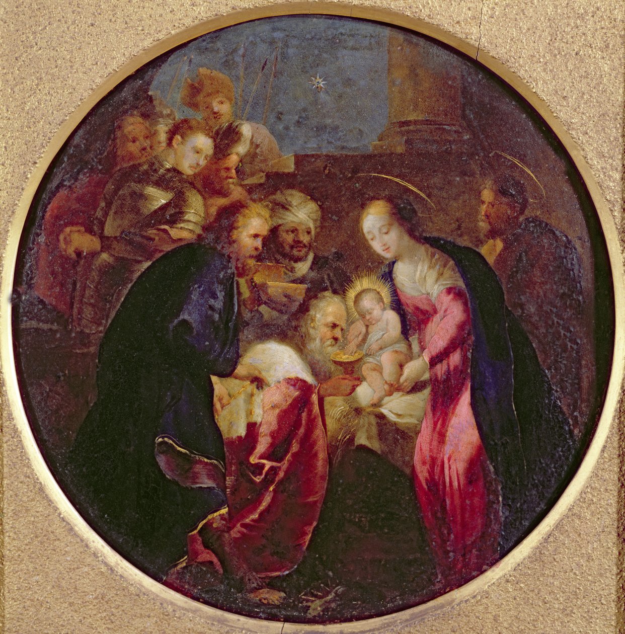 Adoración de los Magos, 1600-25 de Hans I or Johann Rottenhammer