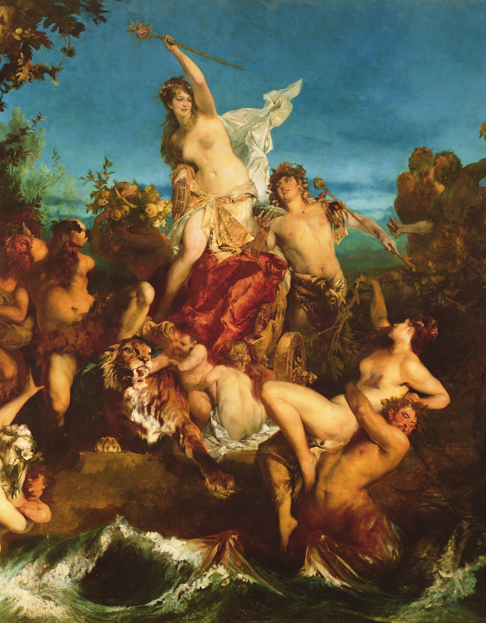 El triunfo de Ariadna de Hans Makart