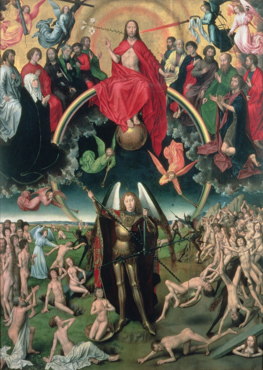 El Juicio Final (panel central) de Hans Memling