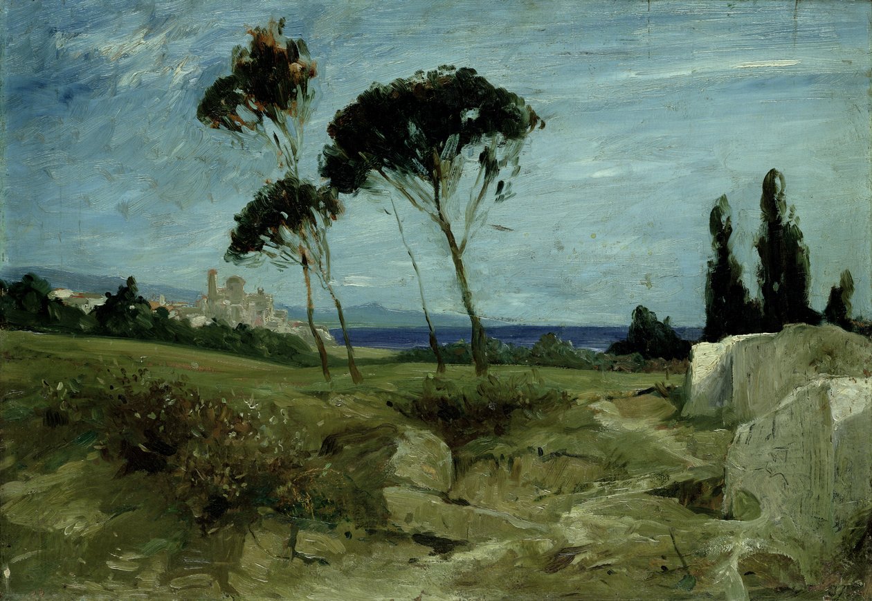 Paisaje en Nettuno, 1887 de Hans Speckter