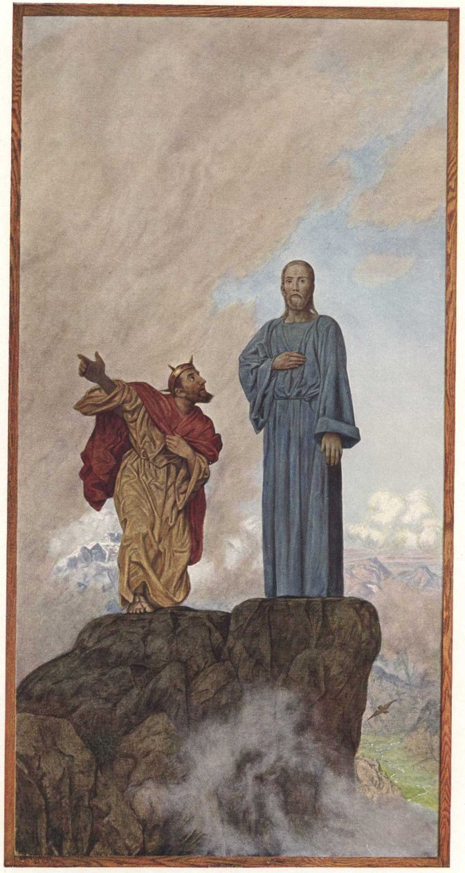 Tentación de Cristo de Hans Thoma