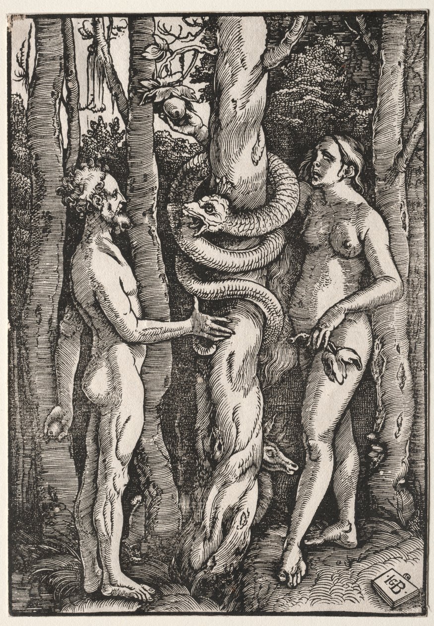 Adán y Eva de Hans Baldung