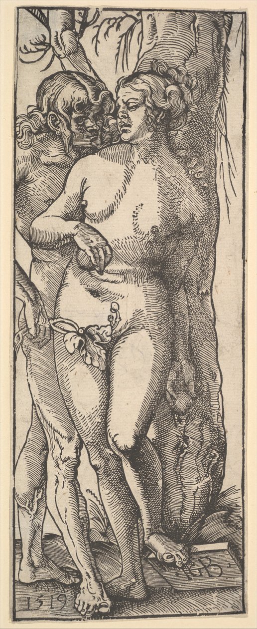 Adán y Eva de Hans Baldung